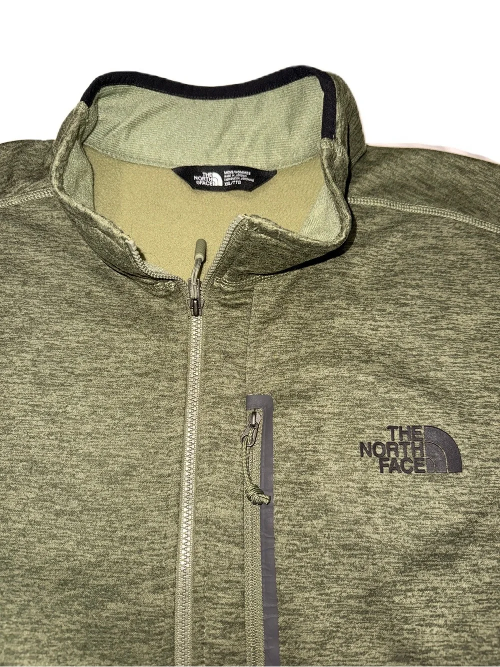 The North Face Skyline XXL Men's Olive Heather Lightweight Full-Zip Jacket EUC